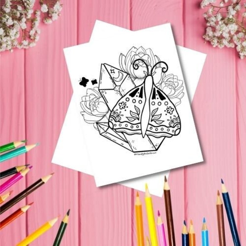 crystal coloring pages 10