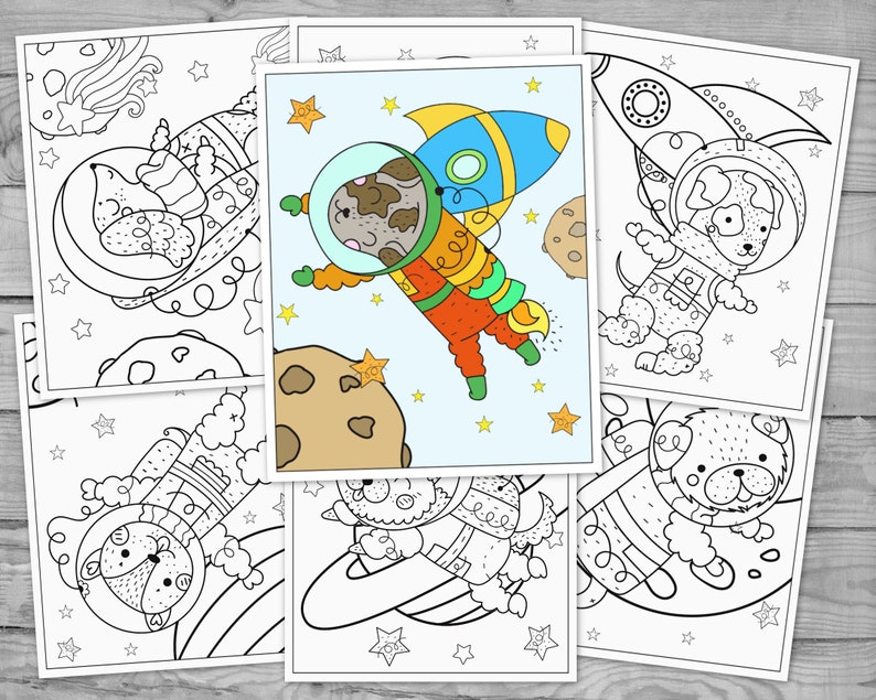 astronaut coloring pages 08