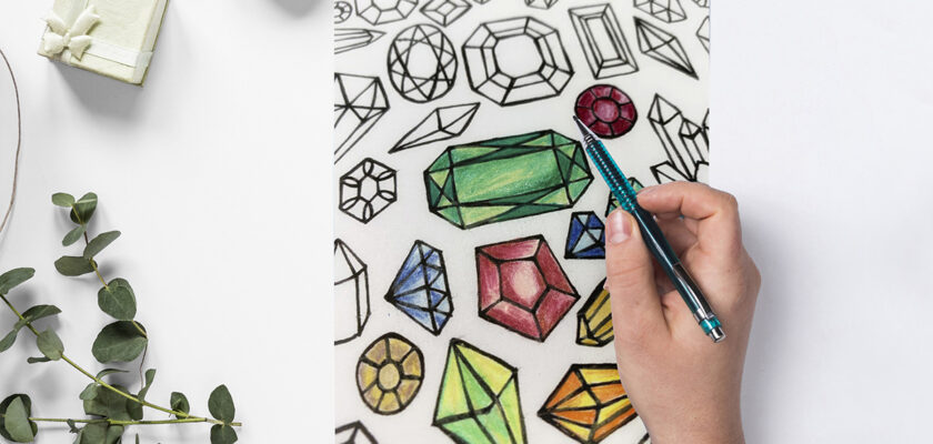 crystal coloring pages 03