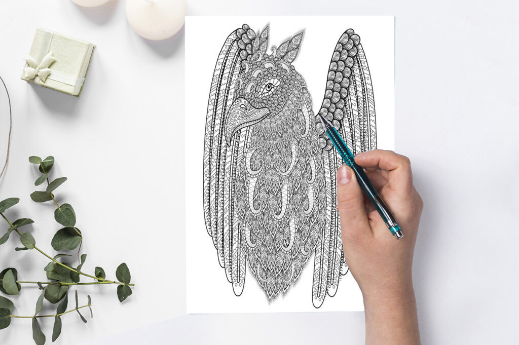 griffin coloring page 03