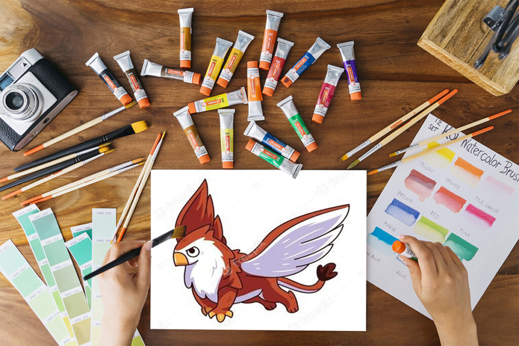 griffin coloring page 07