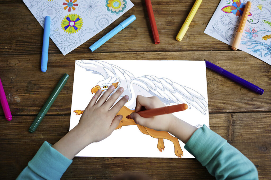 griffin coloring page 10