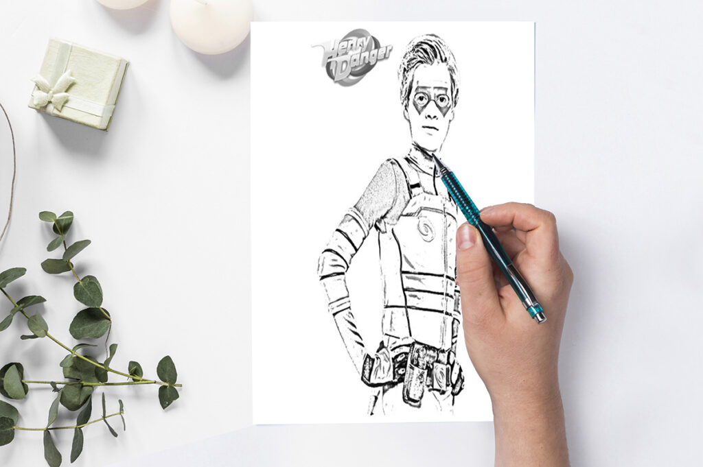 henry danger coloring page 02