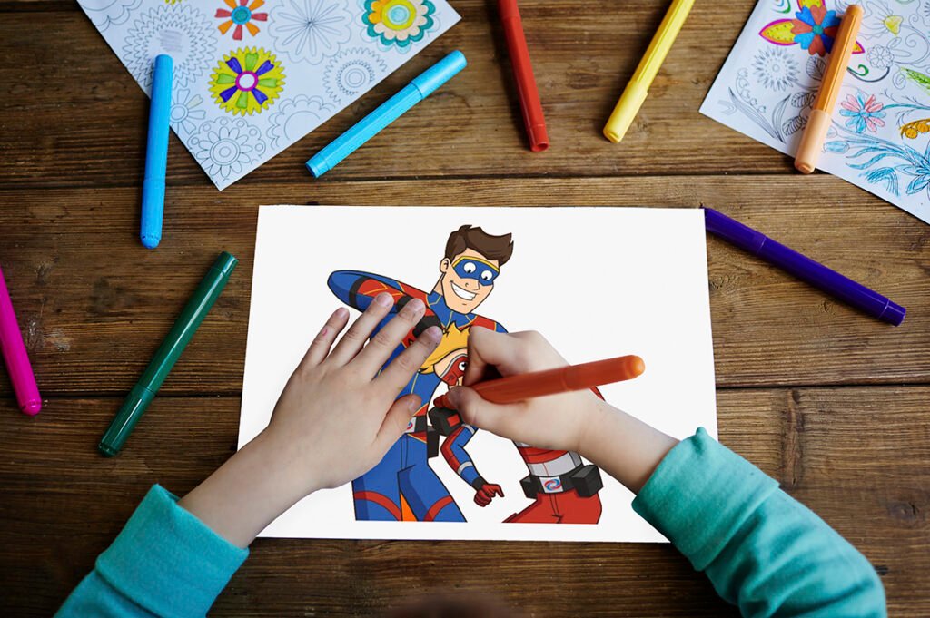 henry danger coloring page 04