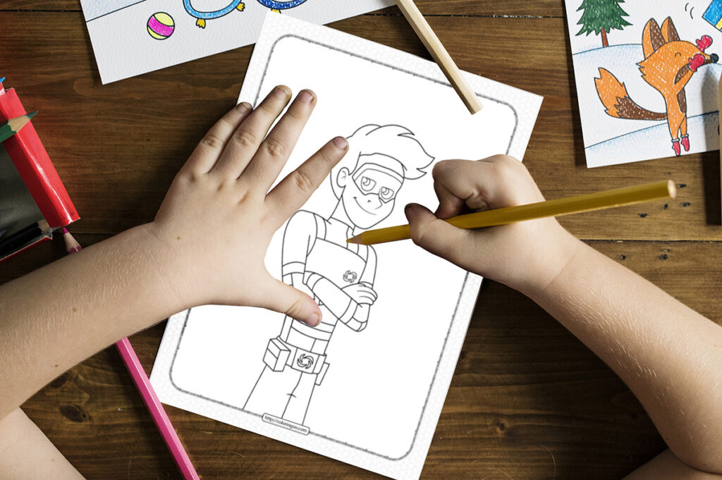 henry danger coloring page 06
