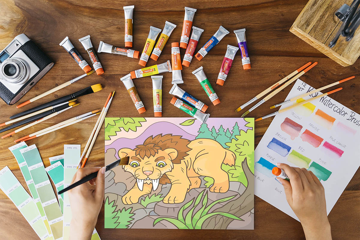 saber tooth tiger coloring page 06