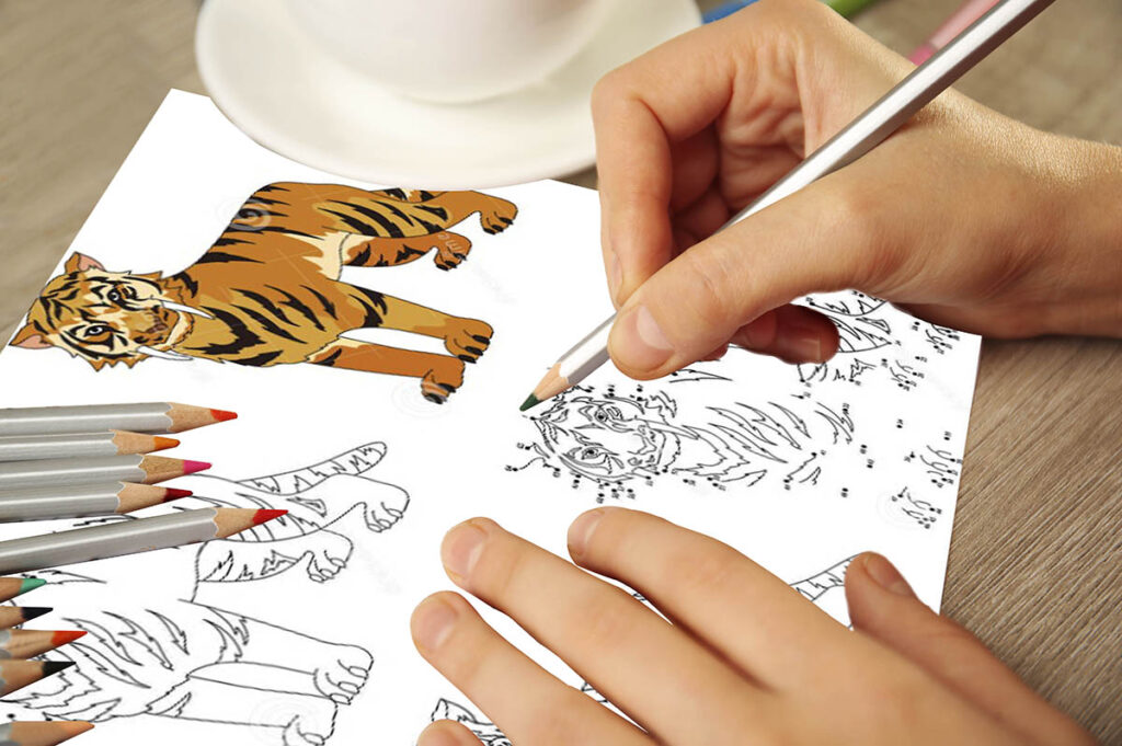 saber tooth tiger coloring page 07