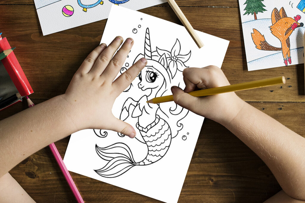 unicorn mermaid coloring pages 05