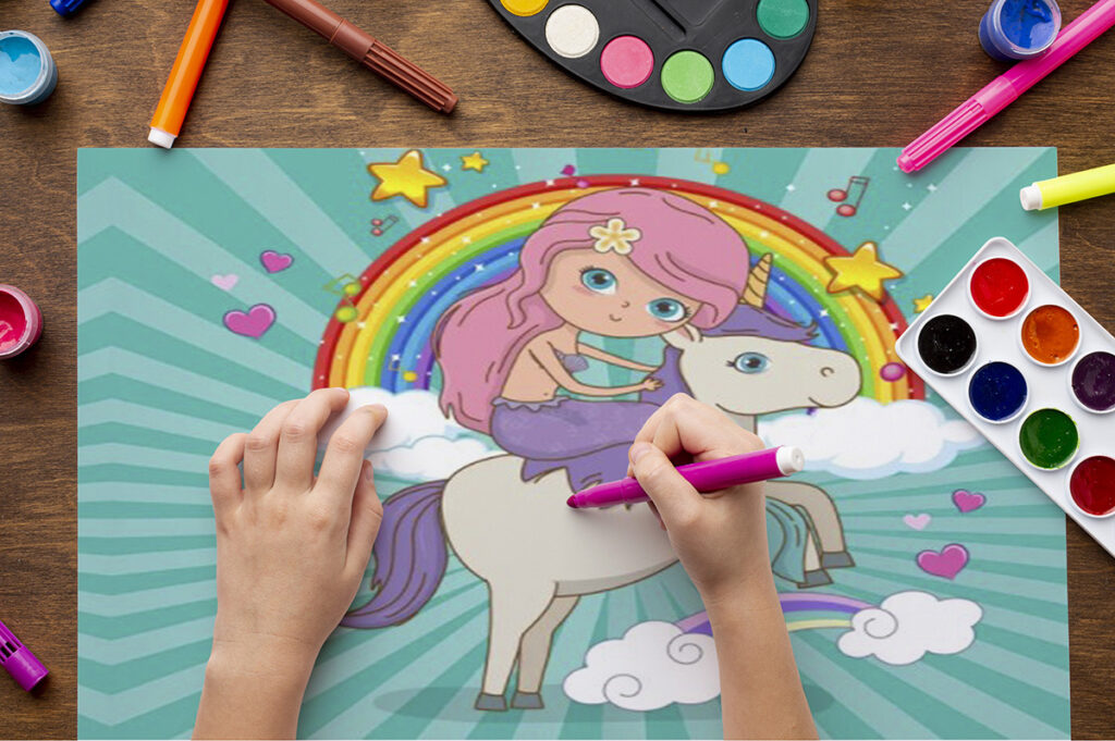 unicorn mermaid coloring pages 06