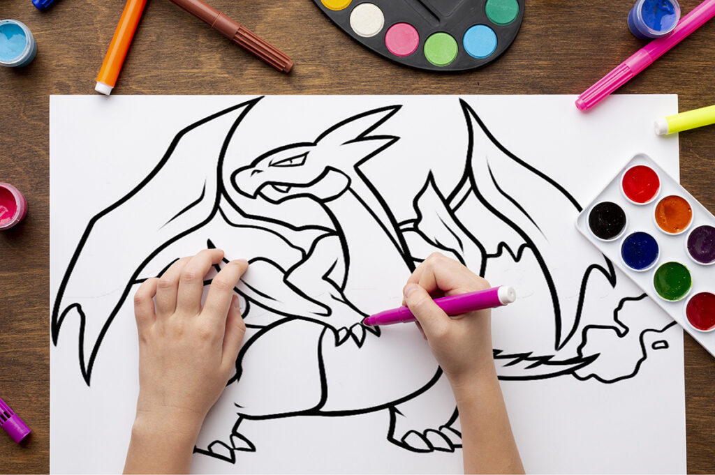 charizard coloring page 01