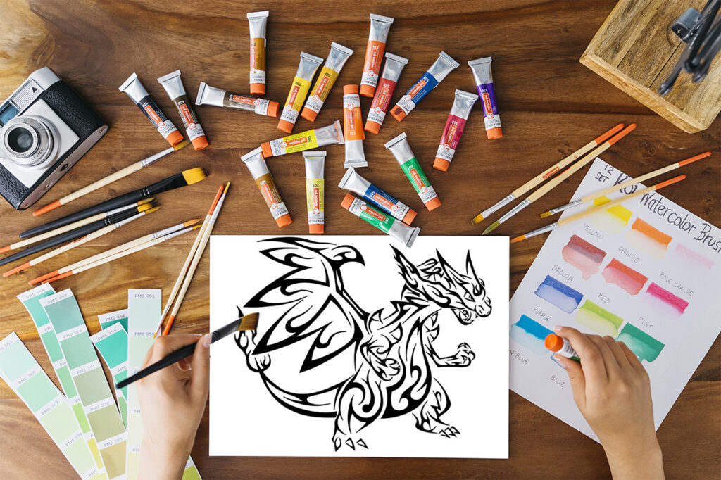 charizard coloring page 04