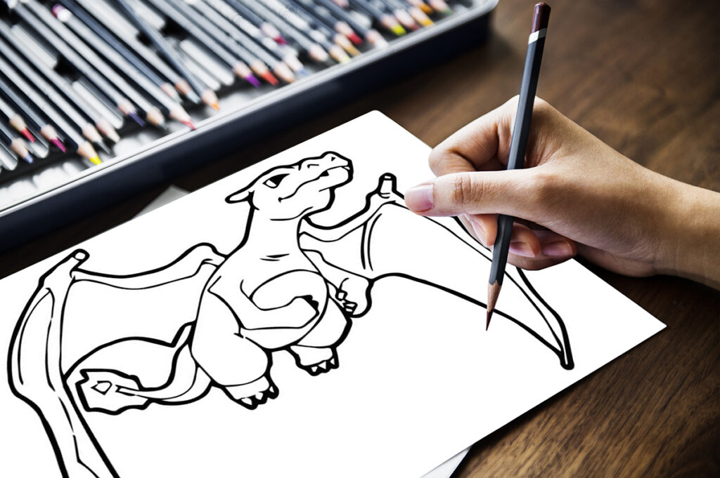charizard coloring page 10