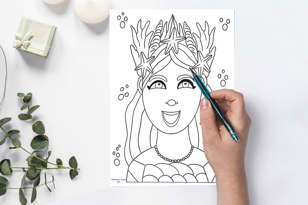 crown coloring page 01