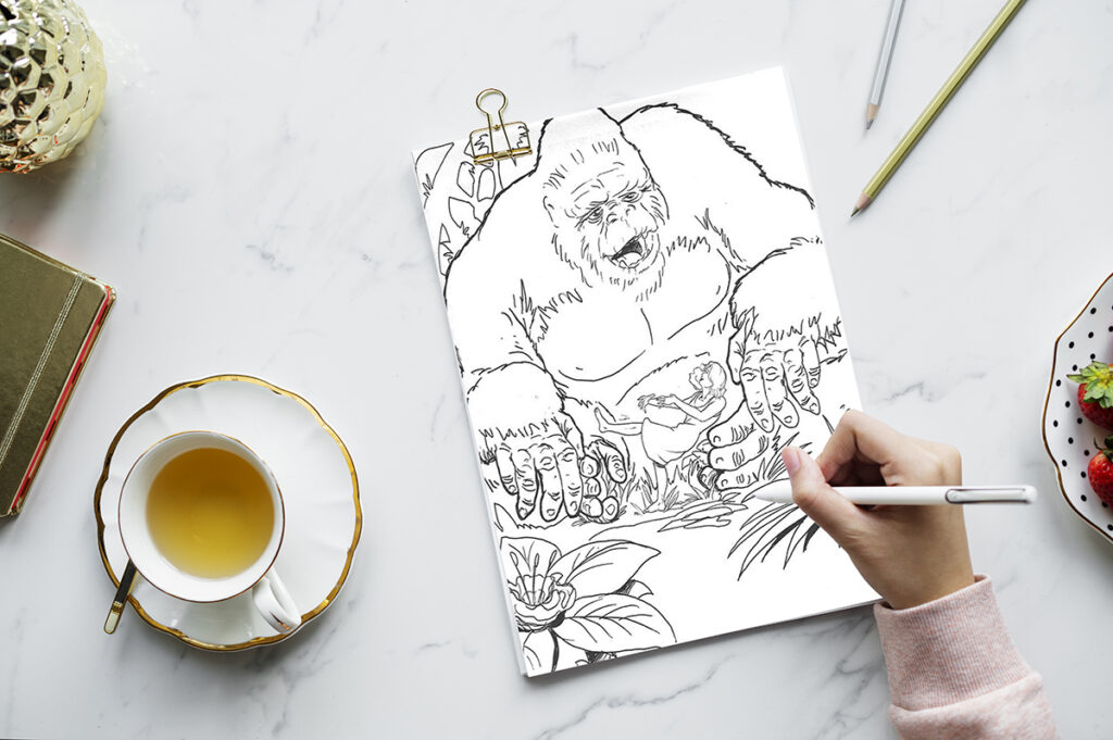 king kong coloring pages 01