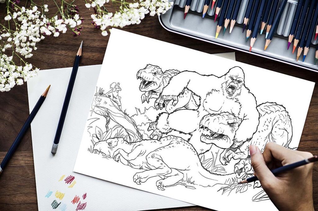 king kong coloring pages 02