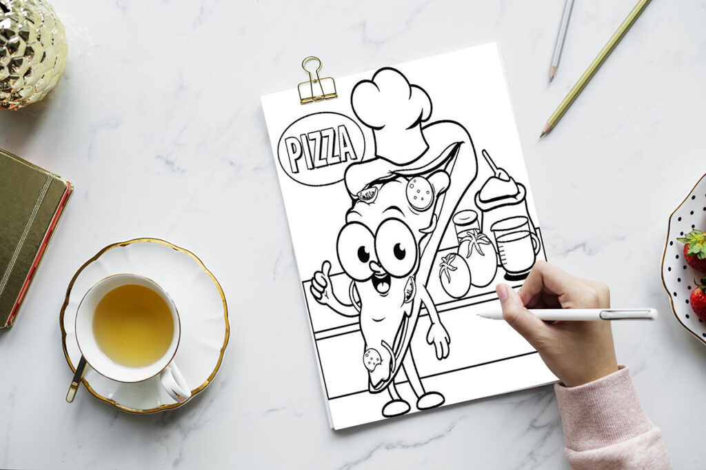 pizza coloring pages 05