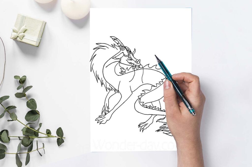 raya and the last dragon coloring pages 05