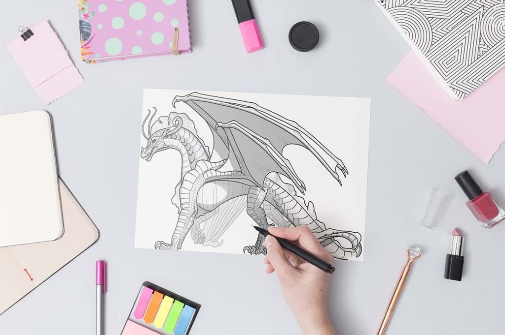 wings of fire coloring pages 02