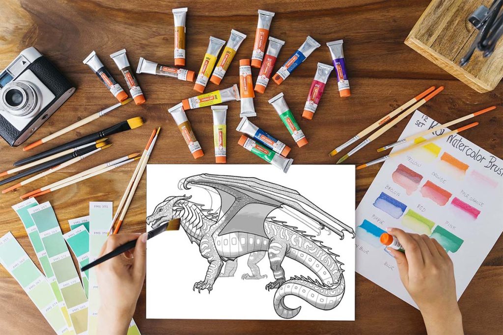 wings of fire coloring pages 10
