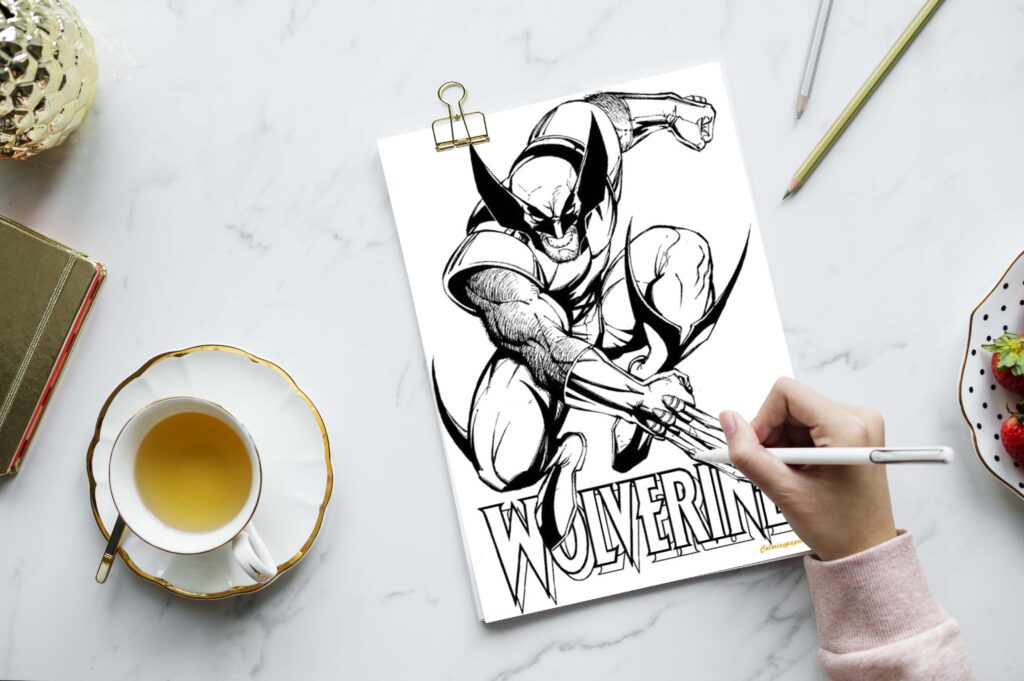 wolverine coloring pages 01
