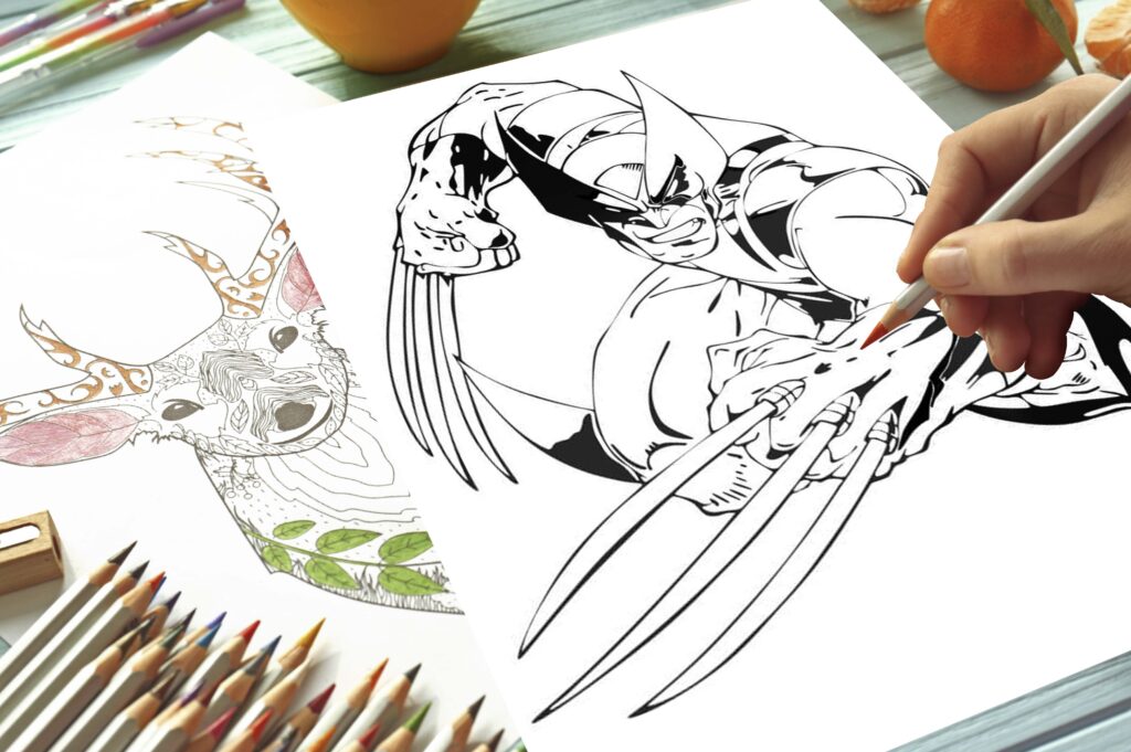 wolverine coloring pages 09