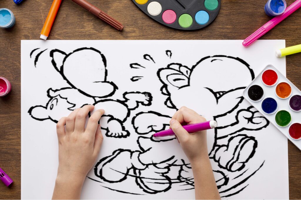 yoshi coloring pages 09