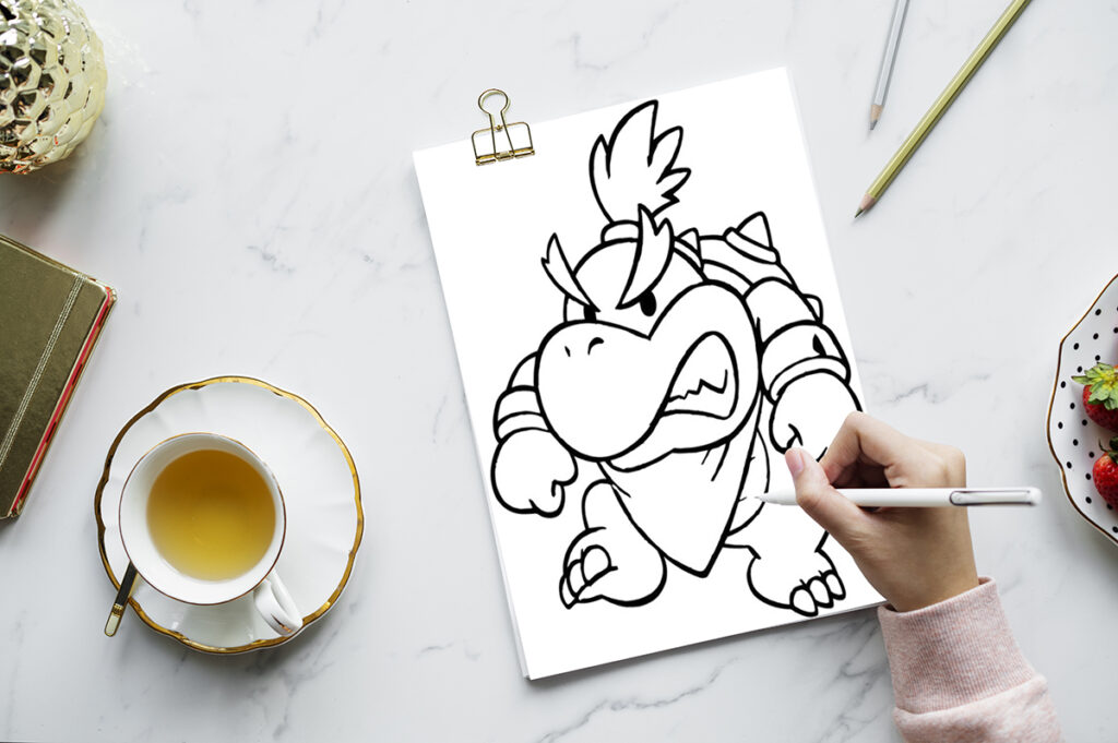 bowser coloring pages 05