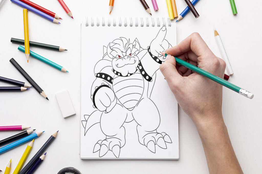 bowser coloring pages 06