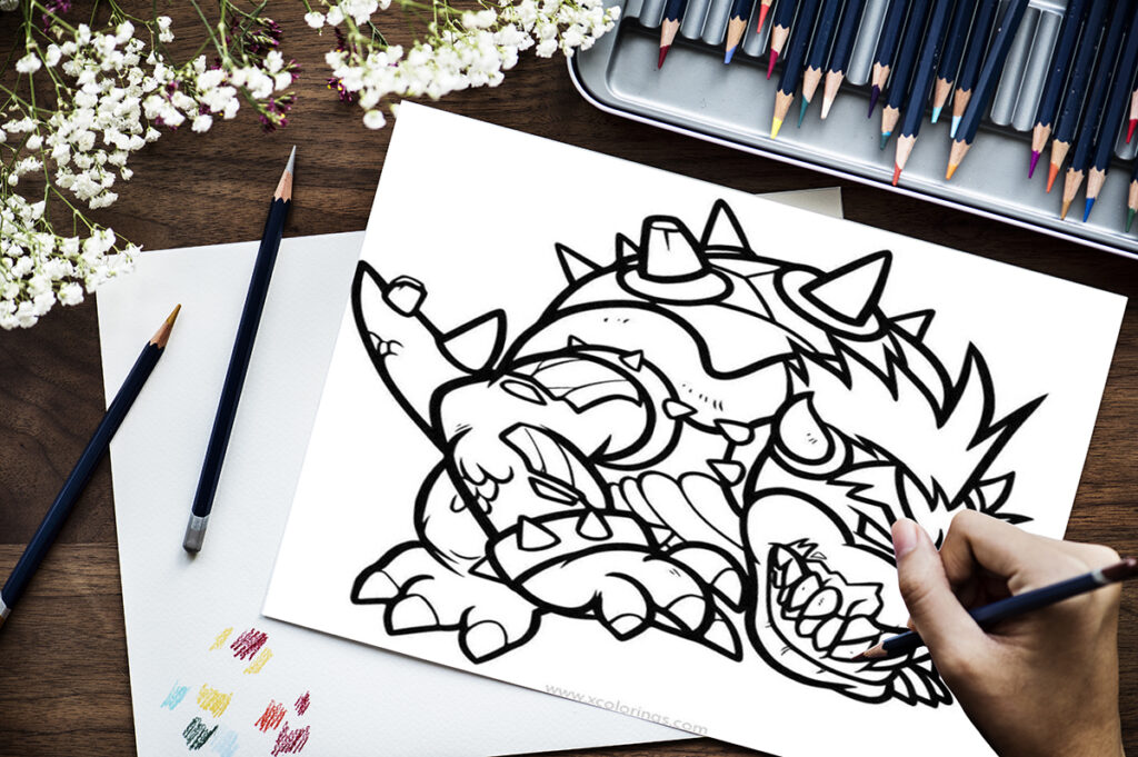 bowser coloring pages 09