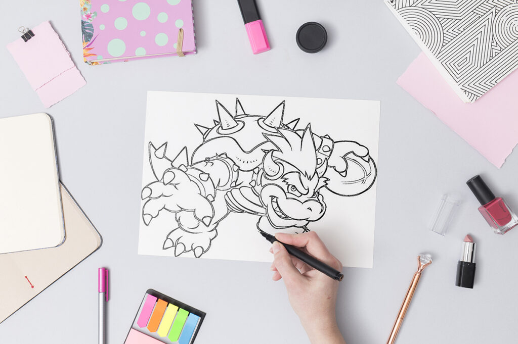 bowser coloring pages 10