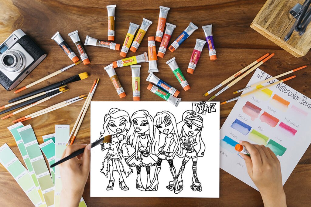 coloring pages bratz 02