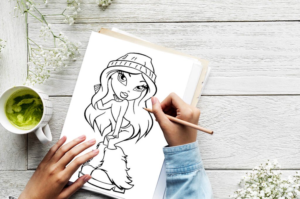 coloring pages bratz 03