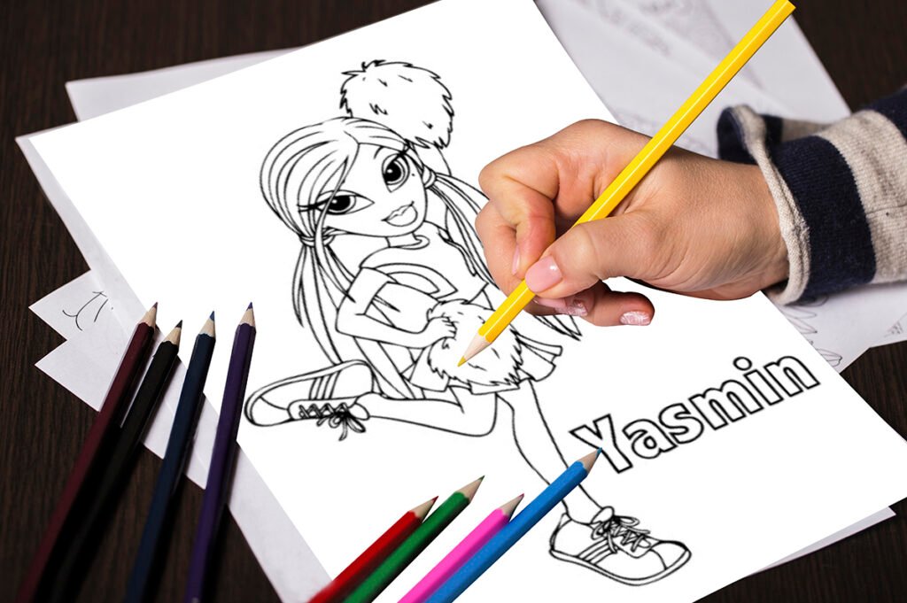 coloring pages bratz 04