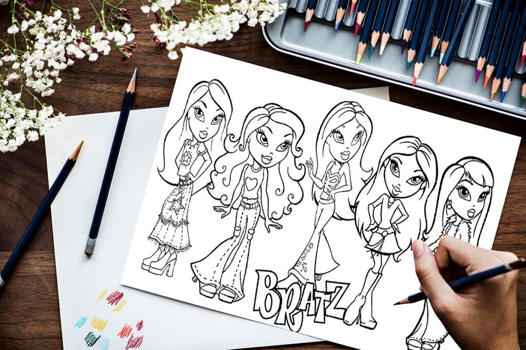 coloring pages bratz 06