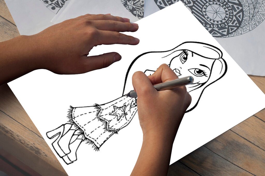 coloring pages bratz 07