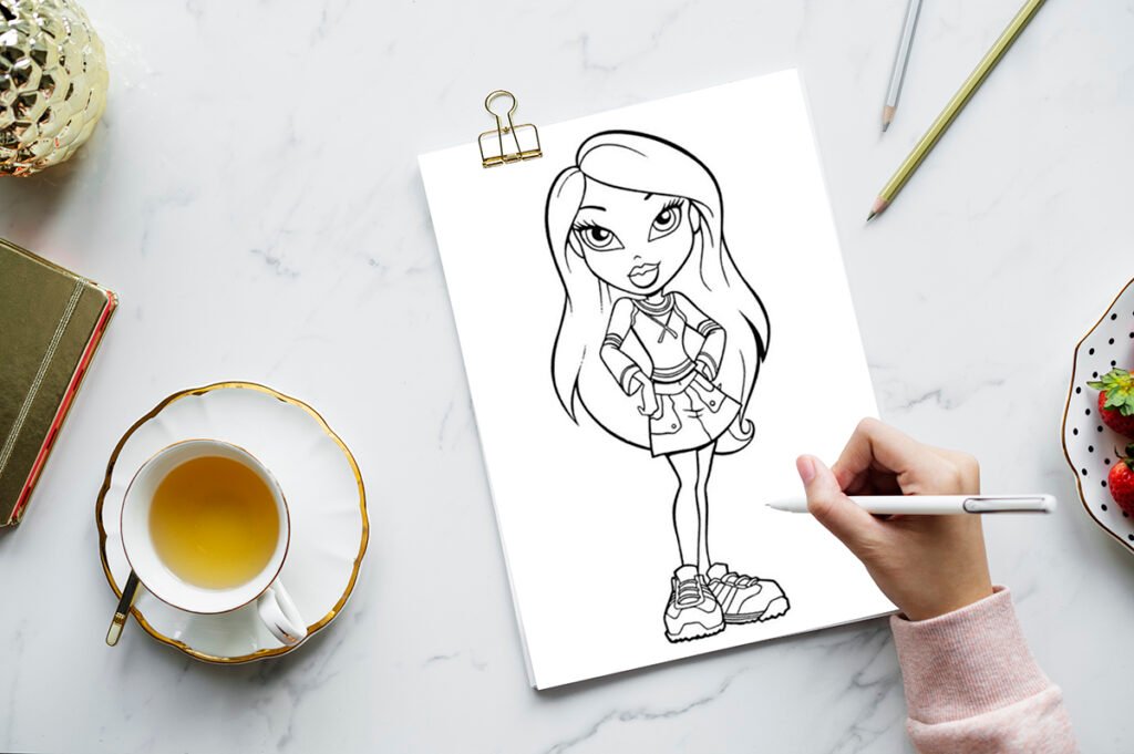 coloring pages bratz 09