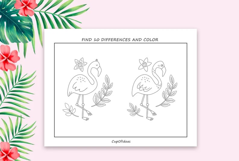 flamingo coloring pages 04