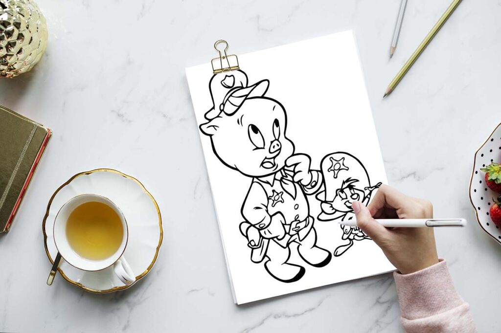 looney tunes coloring pages 06