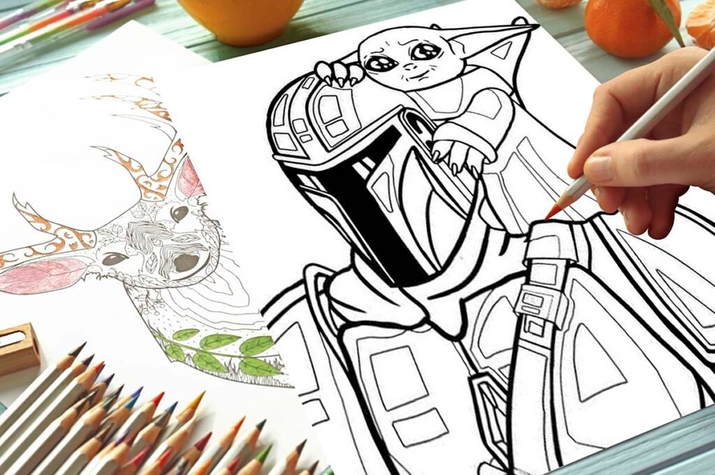 mandalorian coloring pages 10