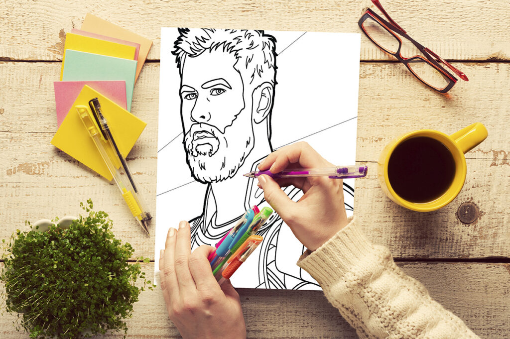 thor coloring pages 03