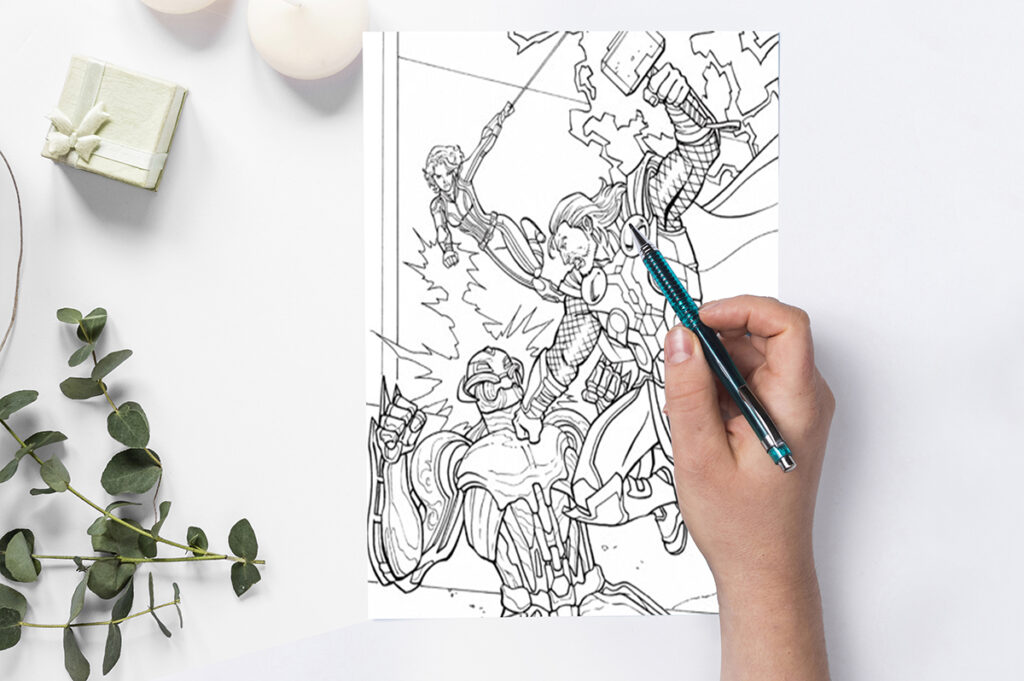 thor coloring pages 04