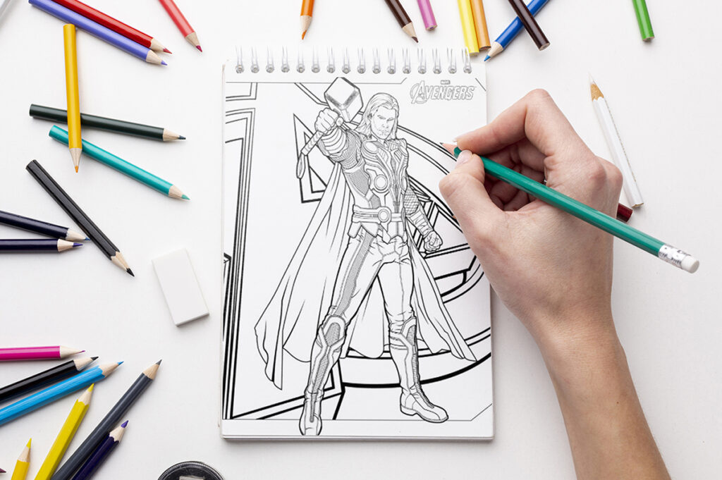 thor coloring pages 06