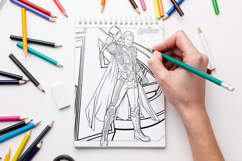 thor coloring pages 06