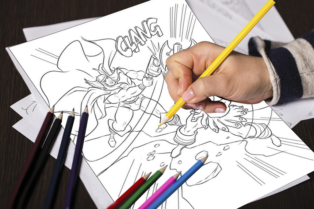 thor coloring pages 08