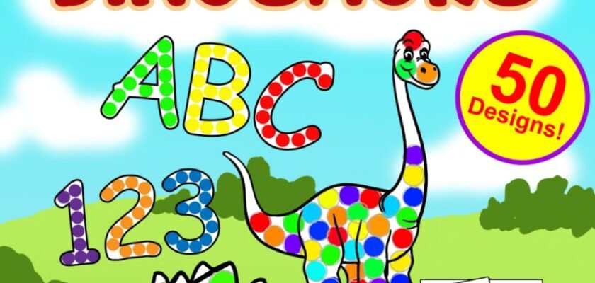 Unleashing Creativity: A Colorful Dive into the Dinosaur ABCs and 123s for Little Artists