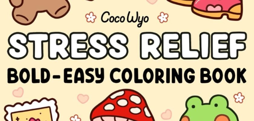 Unwind in Color: A Journey Through Stress Relief with Bold and Easy Designs
