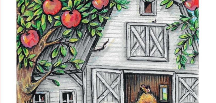 Unwinding in Pastoral Hues: A Journey Through the Country Farm Scenes Coloring Book