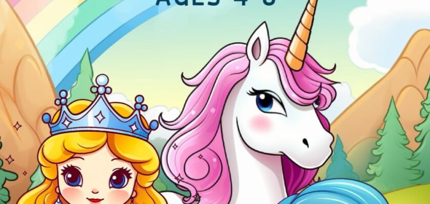 Whimsy Unleashed: A Journey Through Magical Realms in 'Coloring Book for Girls Ages 4-8'