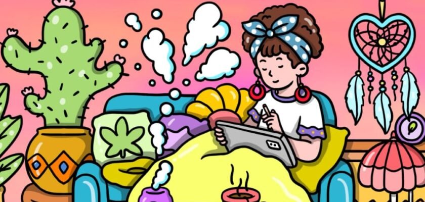 Finding Bliss: A Cozy Dive into 'Stoner Moments' Coloring Book