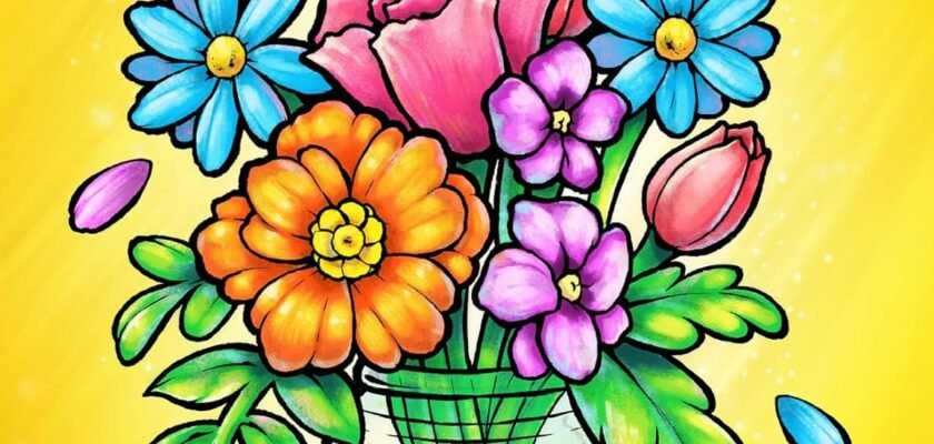 Vibrant Retreat: A Review of Easy Coloring Book's Whimsical Designs for Relaxation